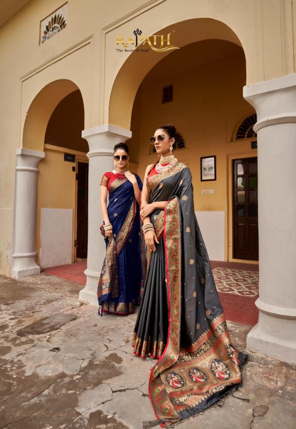 Rajpath Rivaaz Silk Designer Exclusive Weaving Saree collection